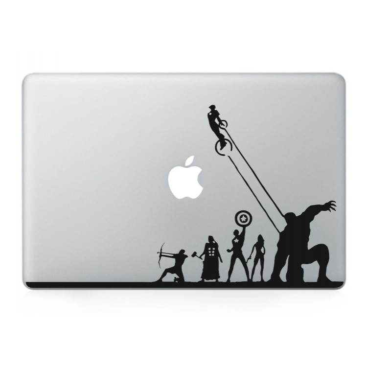 The Avengers (3) MacBook Black Decal